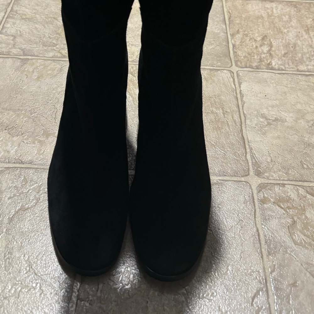Leather Wedge Boots